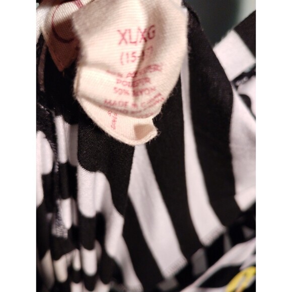 Striped "Shell Yeah!" Graphic Dress – Black & White Beach Cover-Up - Picture 4 of 5